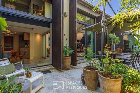 Villa – Loft avec patio luxuriant proche mer et port