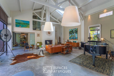 Villa – Loft avec patio luxuriant proche mer et port