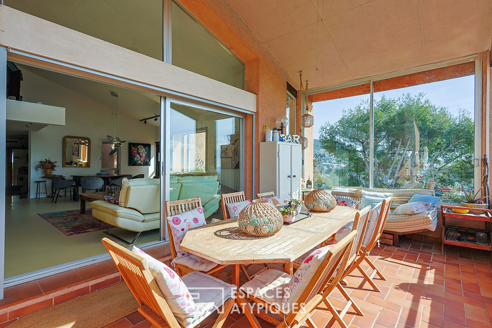 Atypical house panoramic view