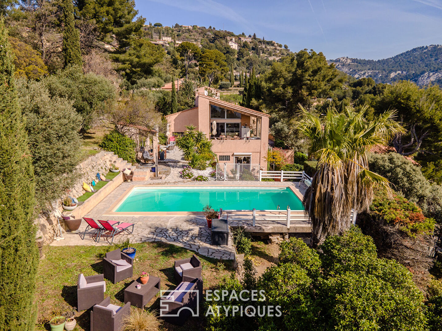 Atypical house panoramic view