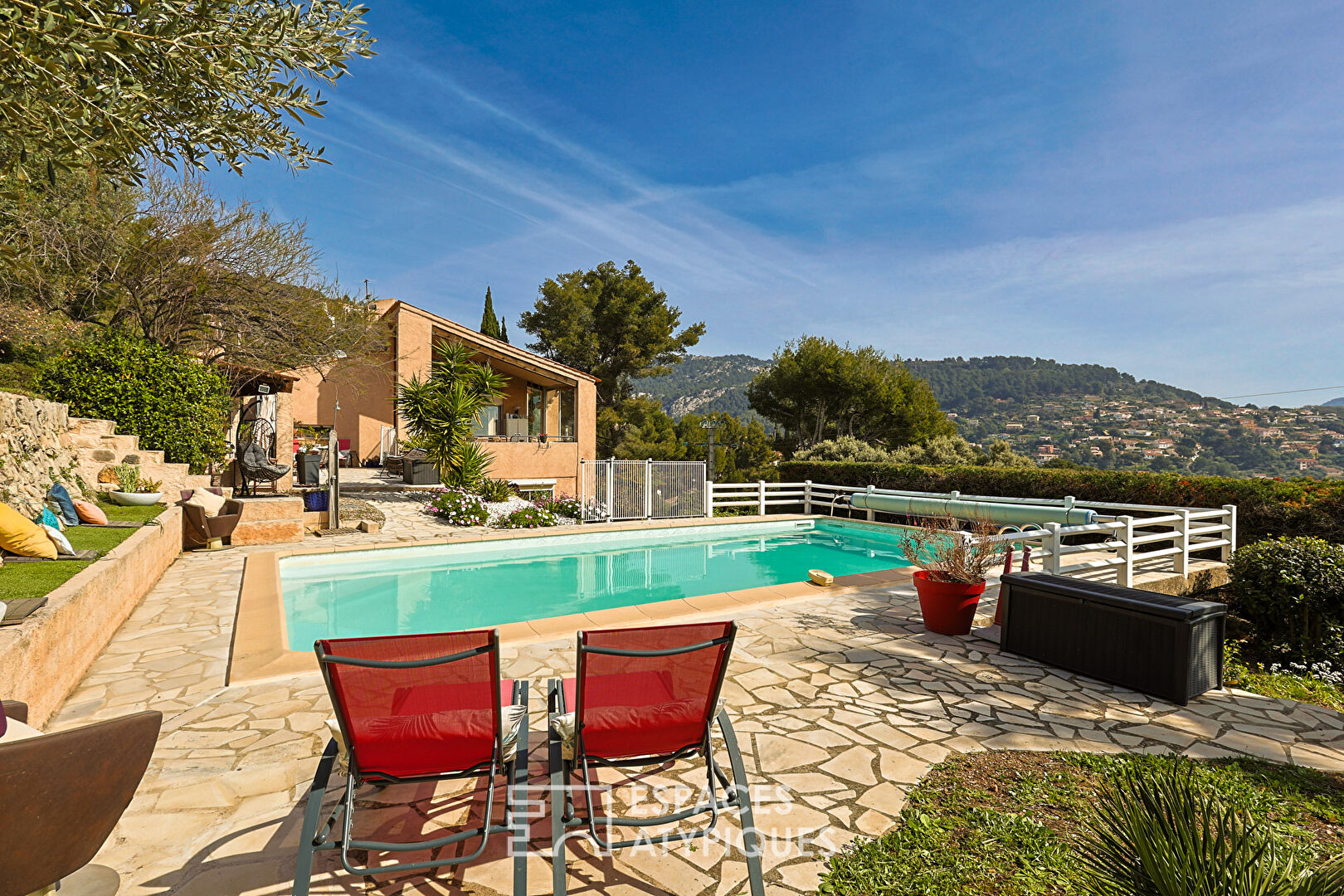 Atypical house panoramic view