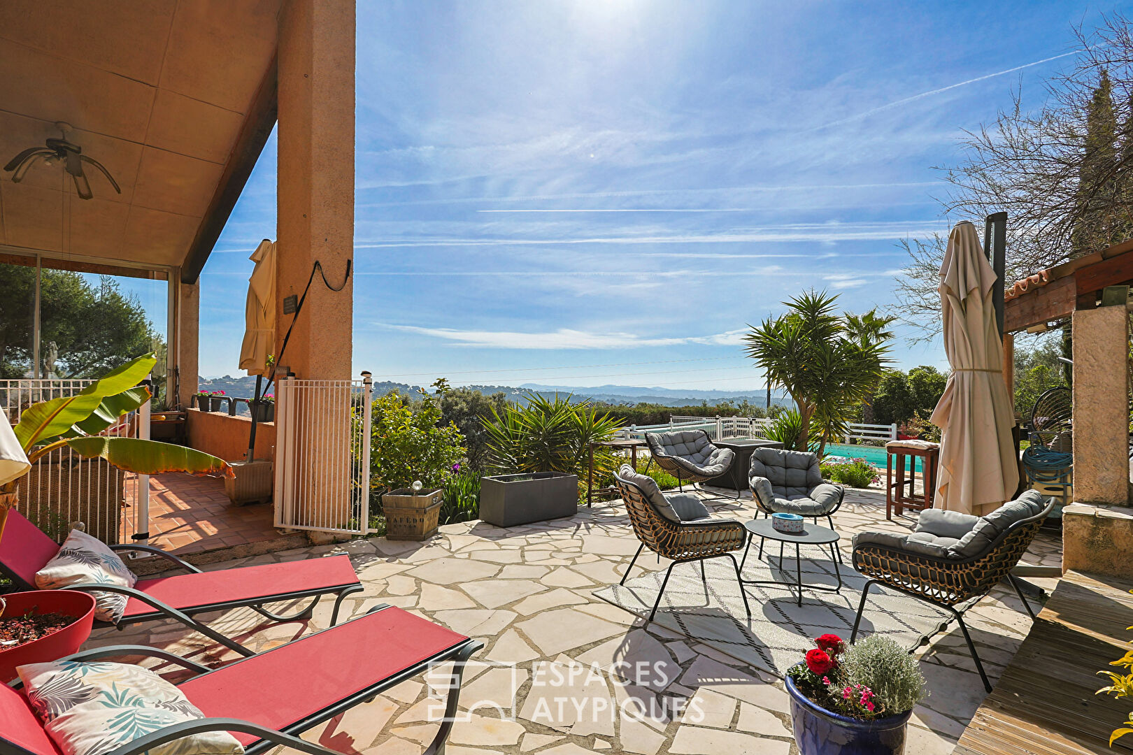 Atypical house panoramic view