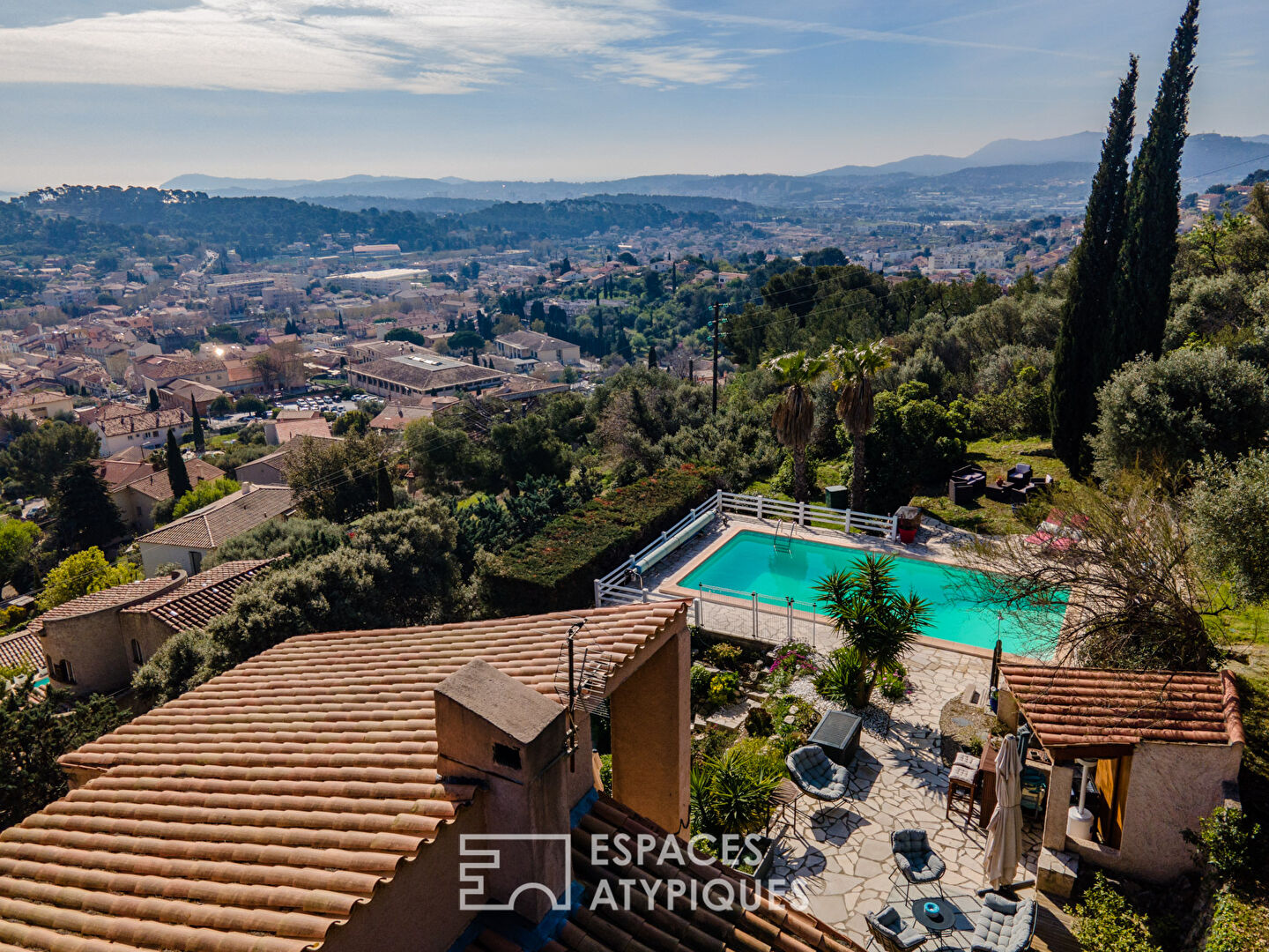 Atypical house panoramic view