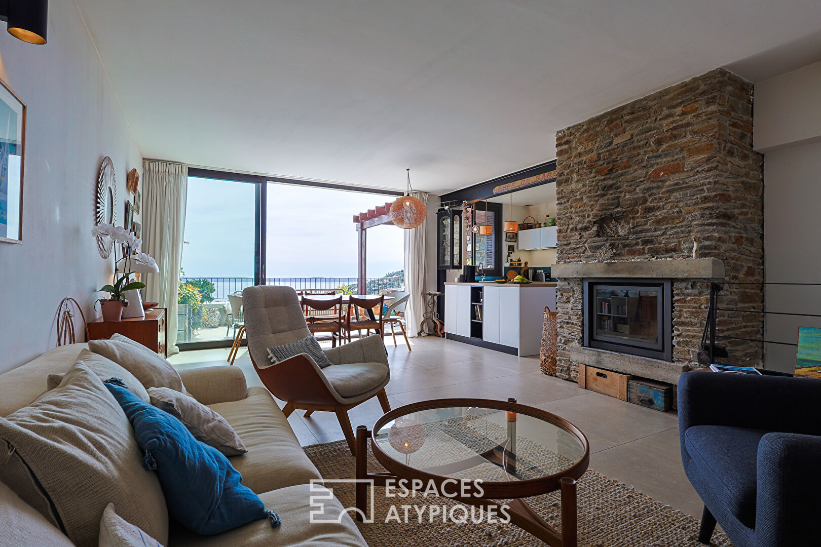 Villa Gaou-Bénat, real balcony overlooking the sea and the islands. Bormes mimosas