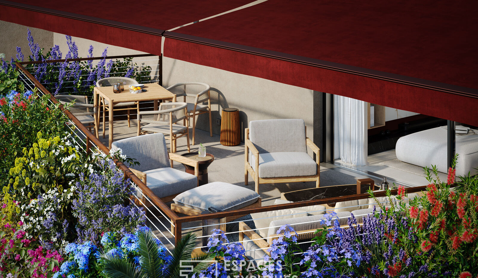 Atypical apartment with terrace and shops on foot