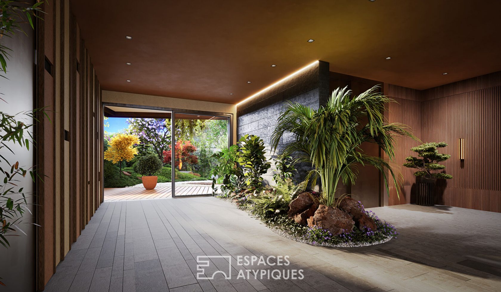 Atypical apartment with terrace and shops on foot