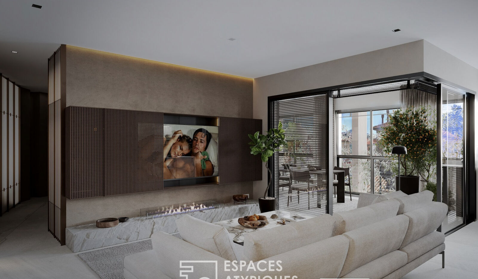 Atypical apartment with terrace, sea view and shops on foot