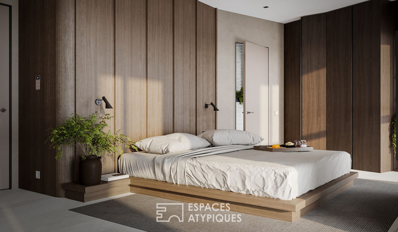 Atypical apartment with terrace, sea view and shops on foot