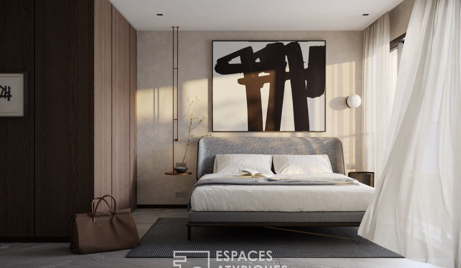 Penthouse avant-gardiste, terrasse, vue mer, commerces à pied