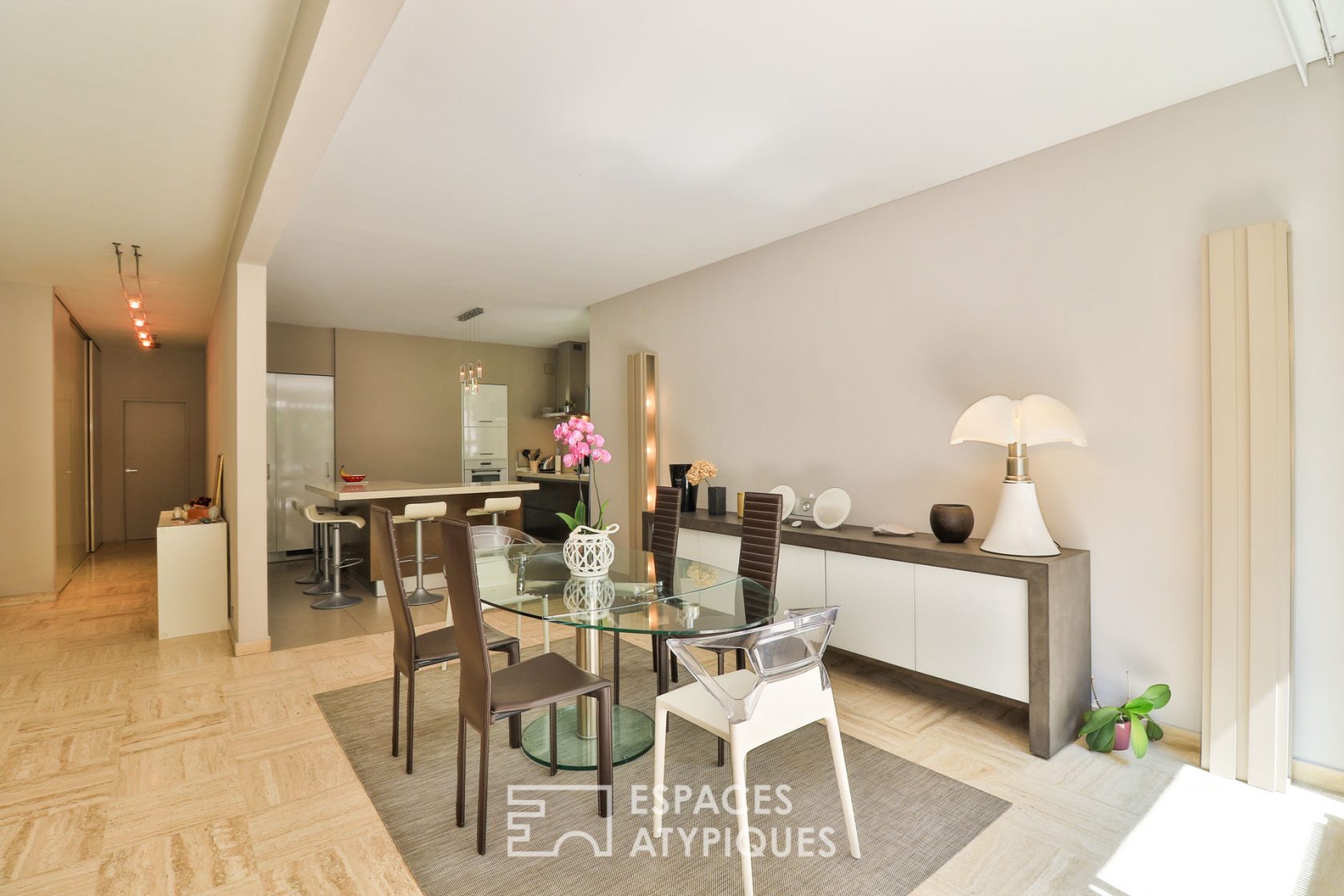 Garden level revisited in contemporary with terrace and studio