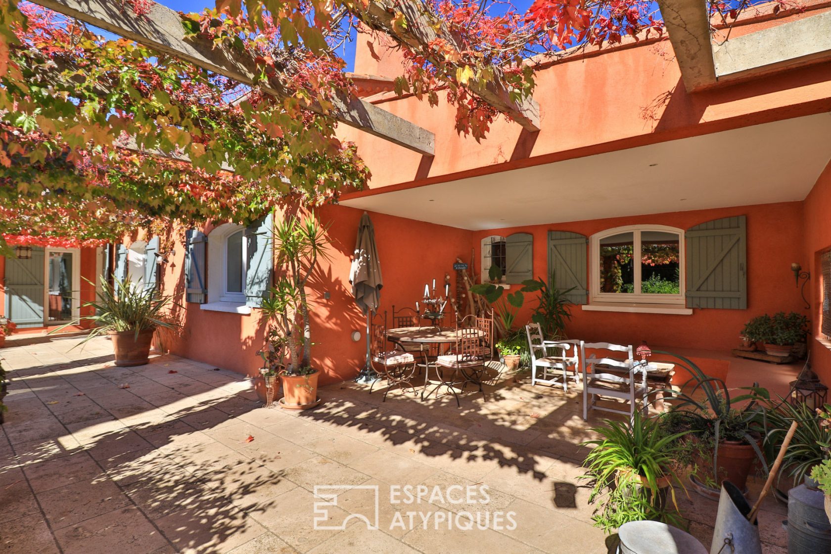 Architect house colored with Tuscan ocher