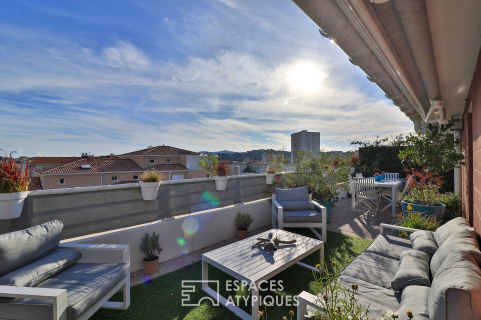 83500 LA SEYNE SUR MER - Appartement contemporain type Penthouse - terrasse 60 m2 - Réf. 739