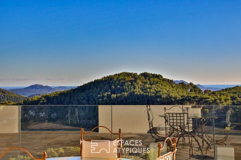 Maison contemporaine et sa vue panoramique