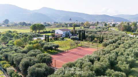 Authentic Provencal farmhouse with swimming pool and wooded grounds