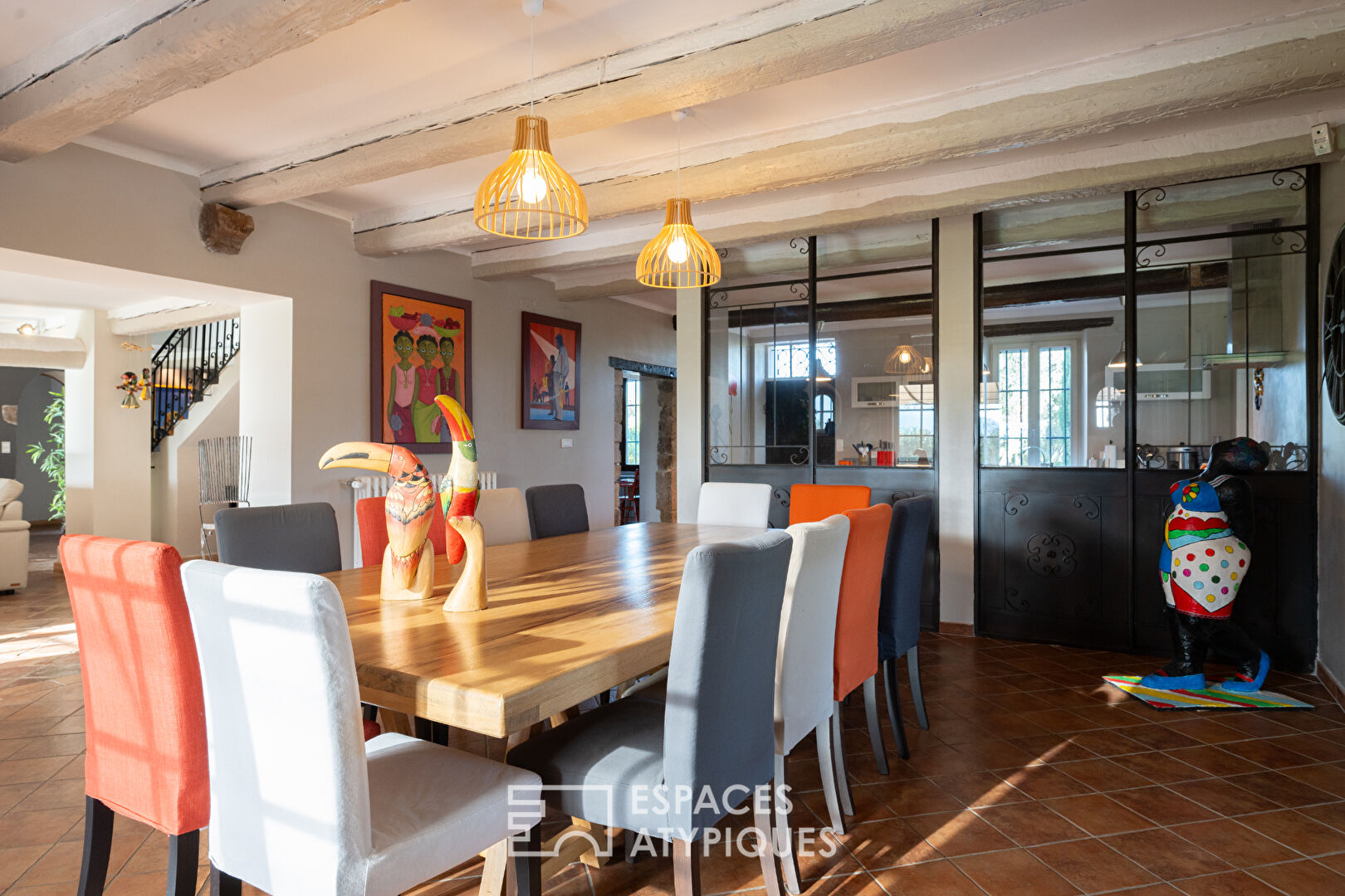Authentic Provencal farmhouse with swimming pool and wooded grounds