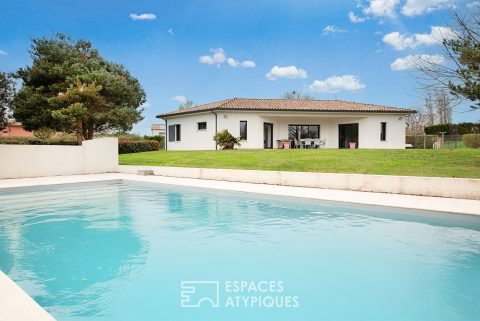Belle villa de plain pied avec piscine à 20 minutes d’ALBI