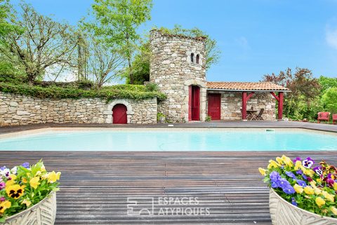 Ancien moulin rénové avec soin dans un cadre préservé