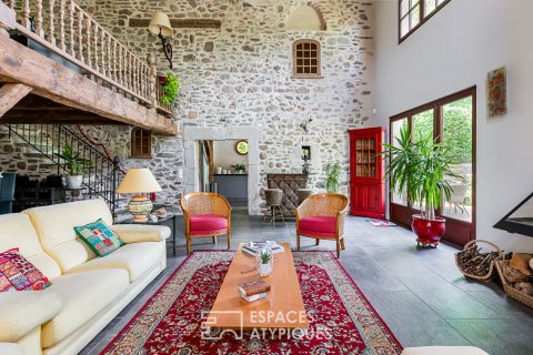 Character house with swimming pool
