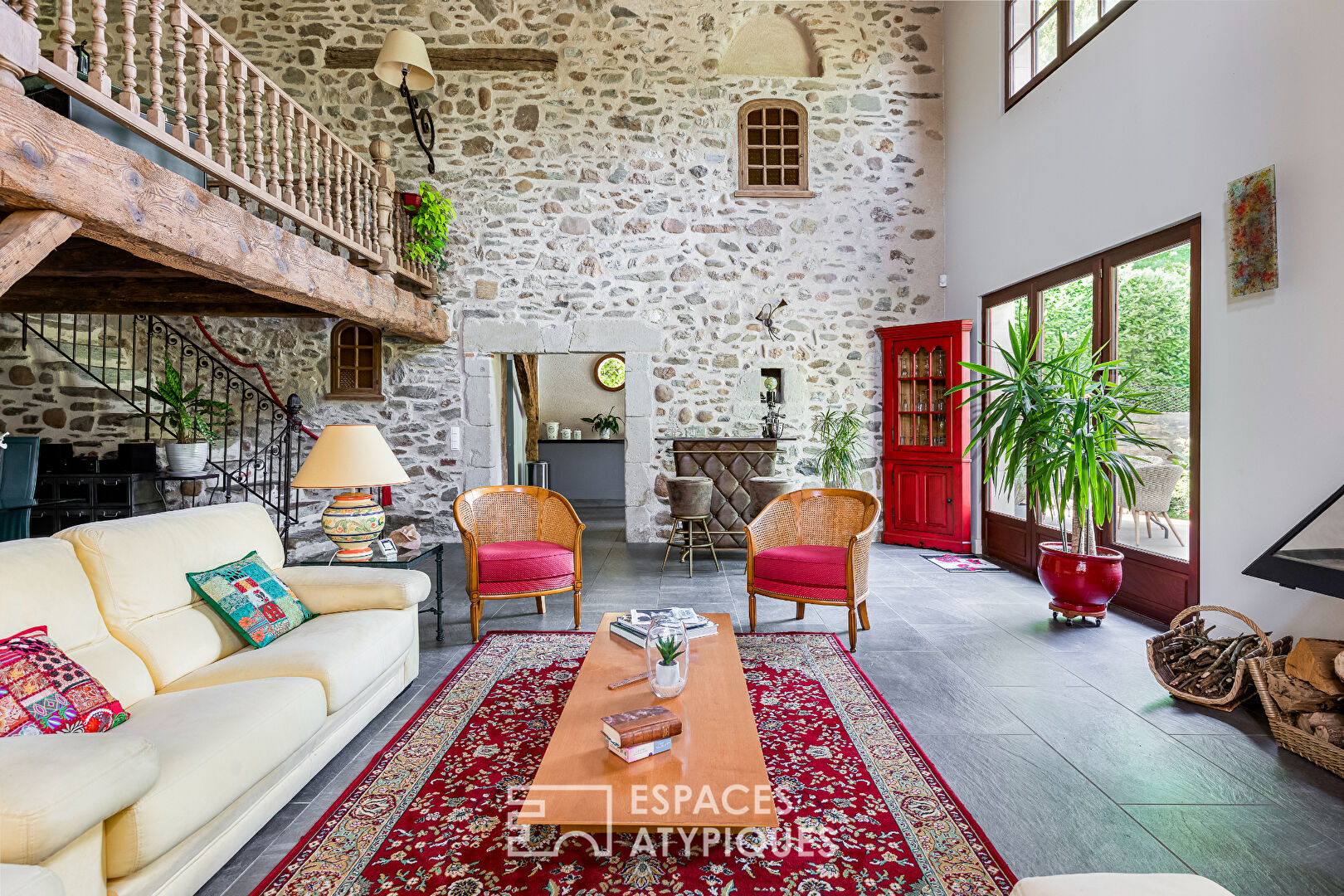 Character house with swimming pool
