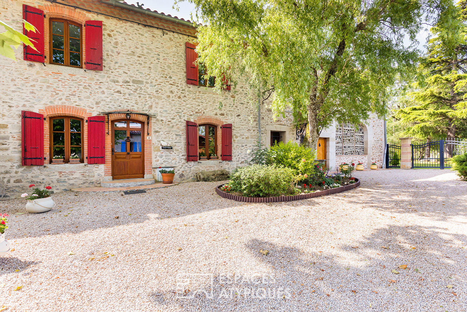 Character house with swimming pool