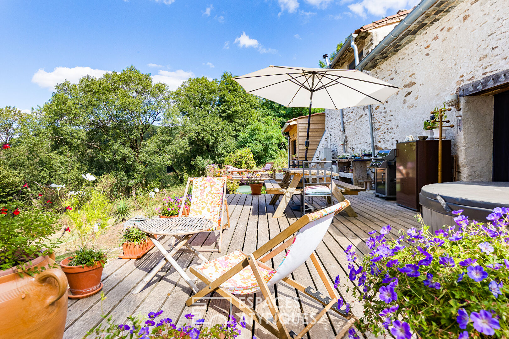 Estate with panoramic view in the heart of the Montagne Noire