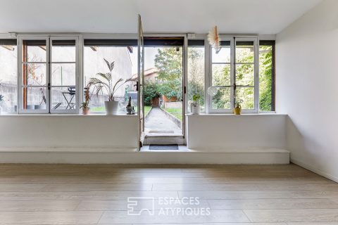 Maison de ville avec jardin et garage