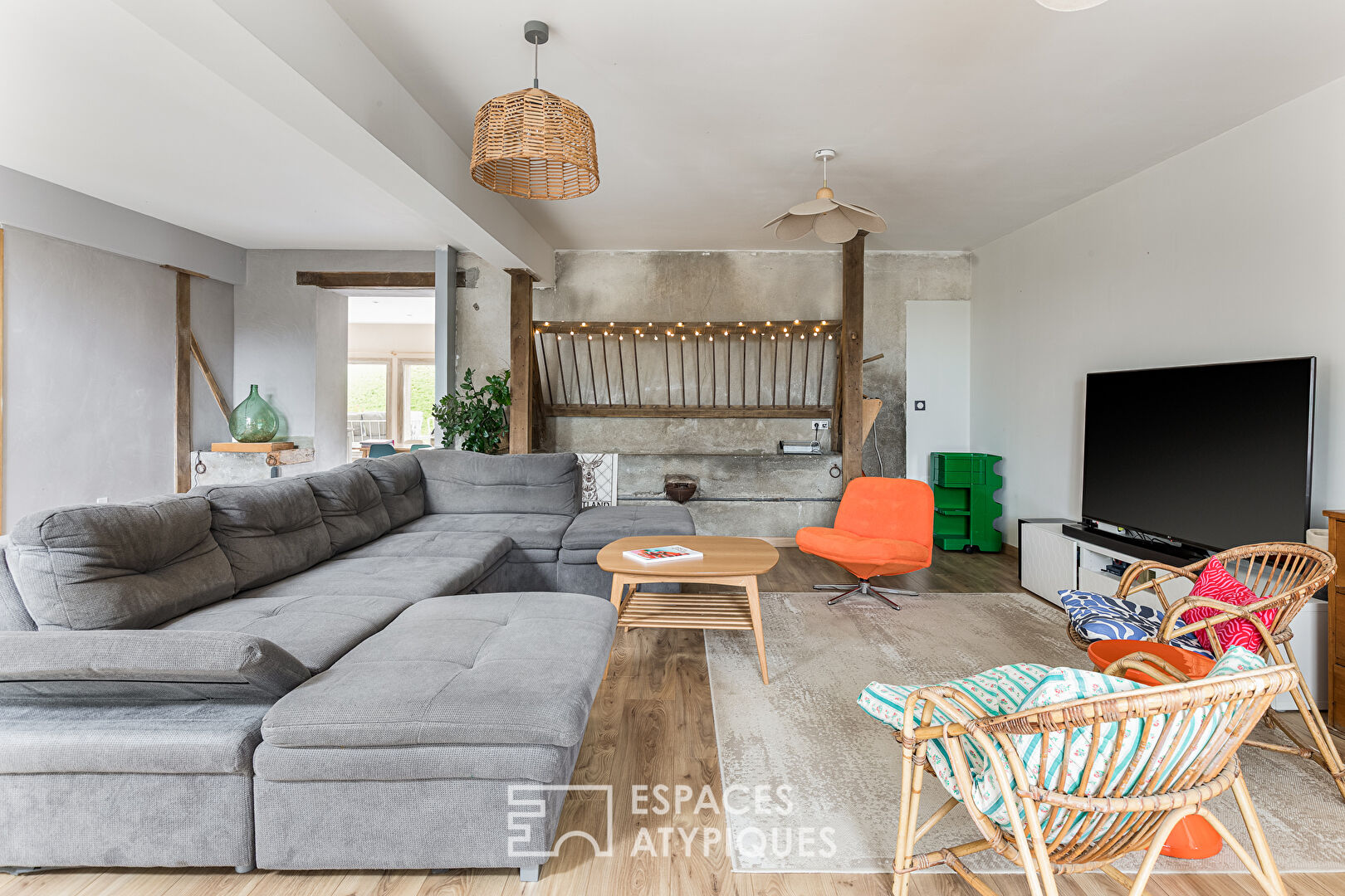 Duo of renovated houses with swimming pool