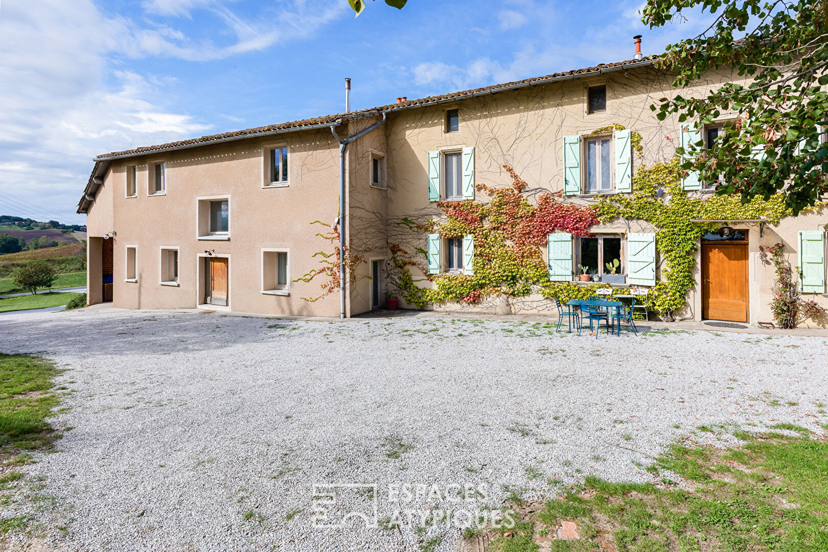 Duo of renovated houses with swimming pool