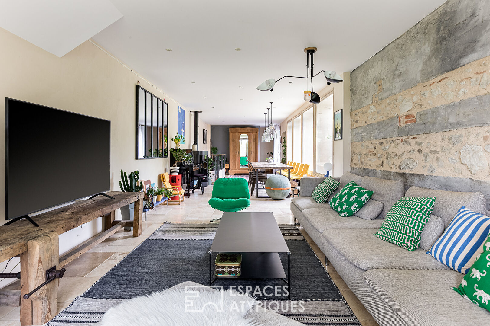 Duo of renovated houses with swimming pool