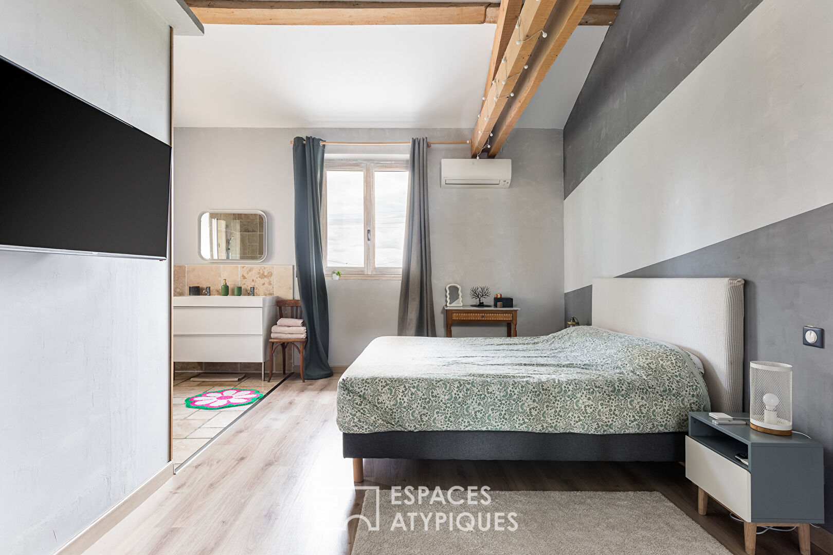 Duo of renovated houses with swimming pool