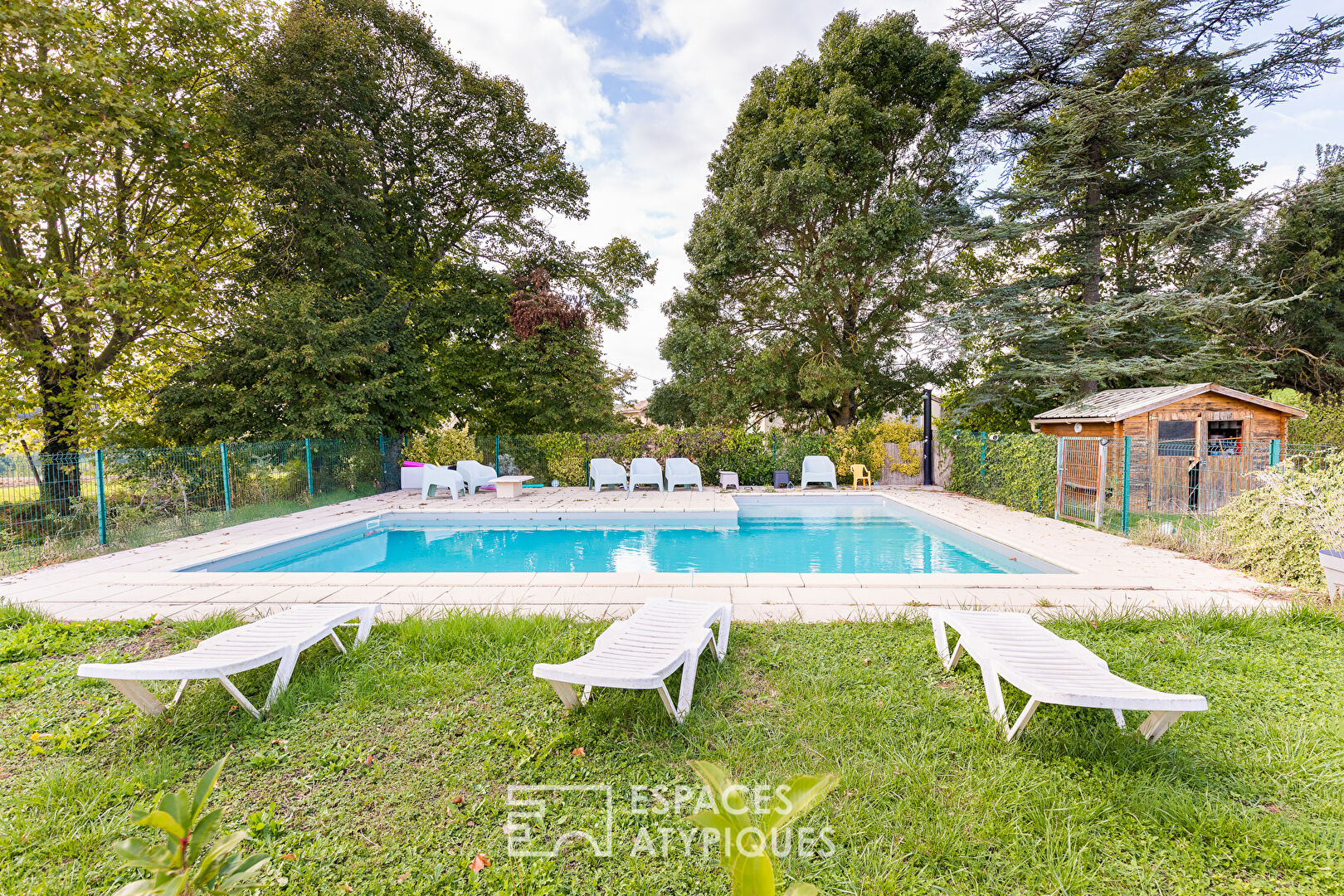 Duo of renovated houses with swimming pool
