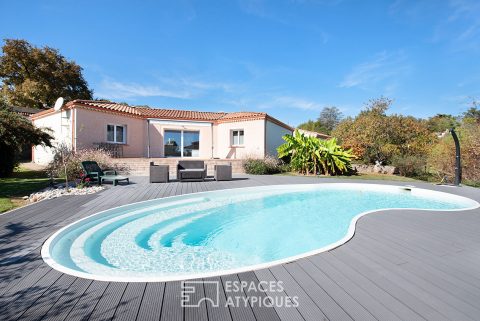 Villa avec piscine sur les hauteurs d’ARTHES