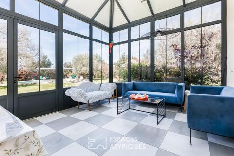 Maison de maître revisitée, esprit contemporain et parc arboré