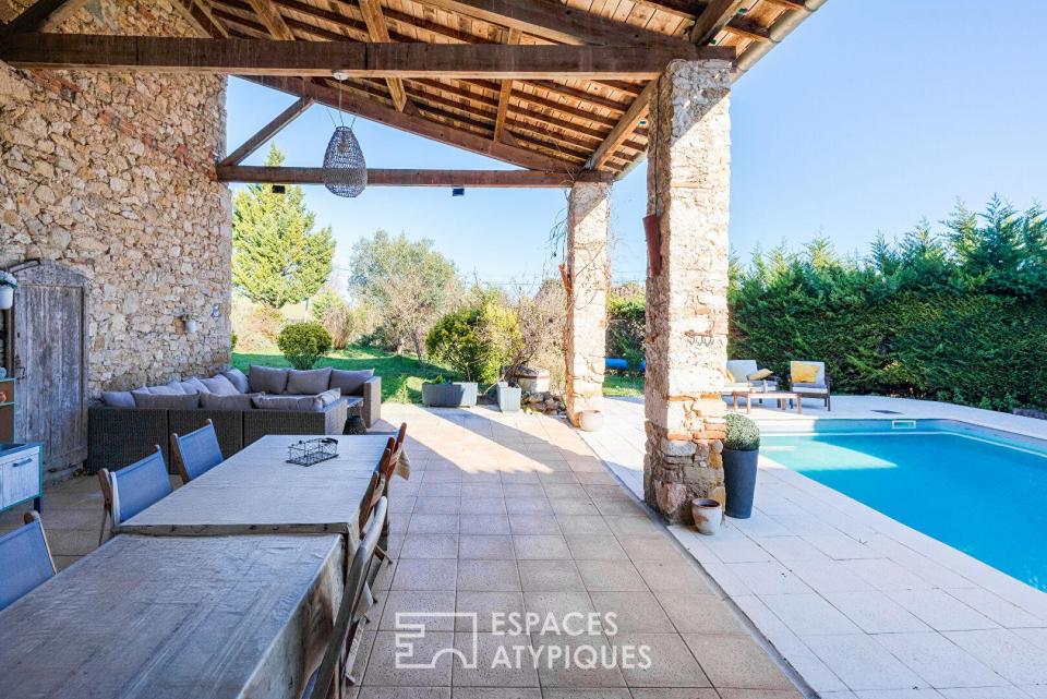 Propriété rurale avec piscine et dépendances sur 1,3 ha