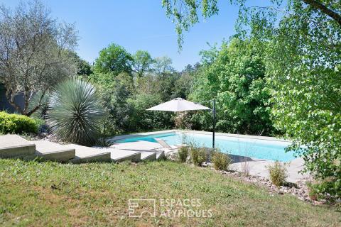 Maison avec piscine sur les hauteurs d&rsquo;ALBI dans un écrin de verdure