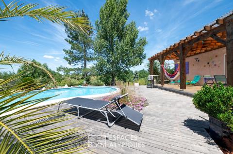 Plain-pied provençal avec piscine et dépendances sur les hauteurs de Castres