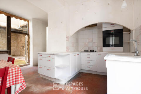 Maison de village avec jardin et garage