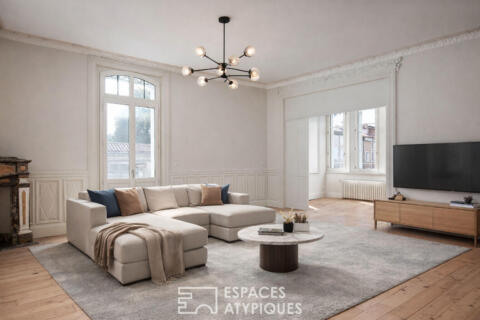 Maison bourgeoise rénovée avec jardin et garage