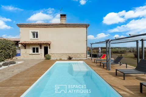 Maison de caractère avec vue et piscine proche d’Albi