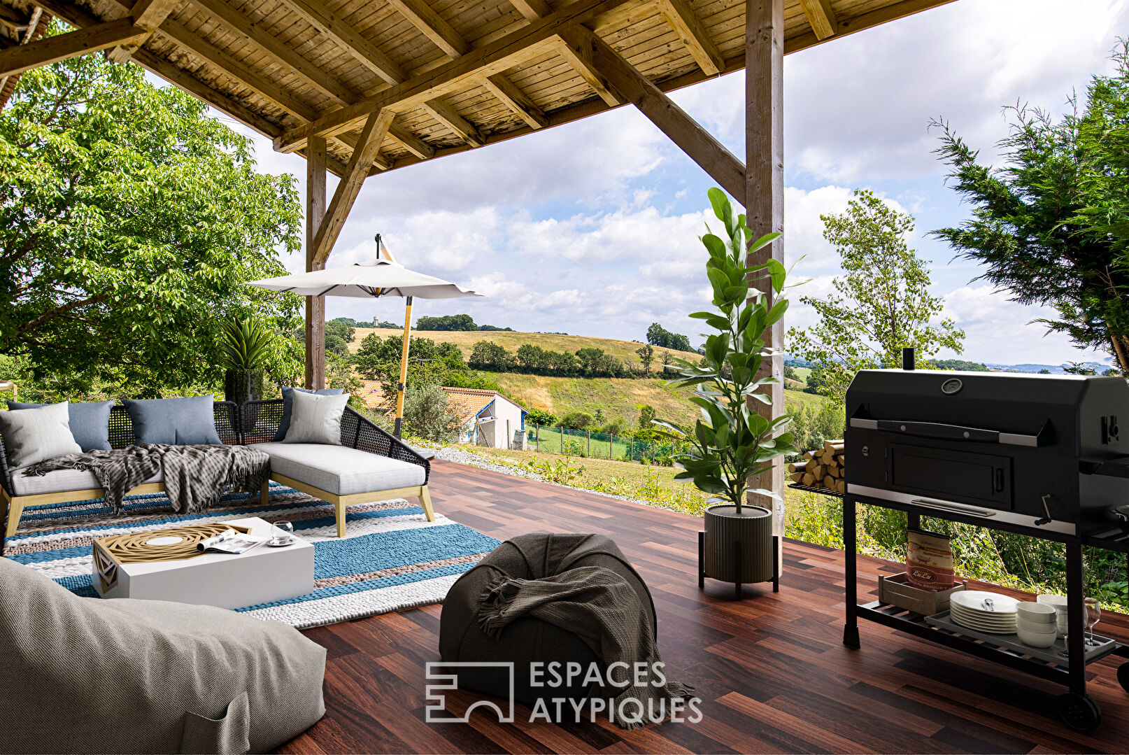 Maison avec vue dégagée à PUYGOUZON