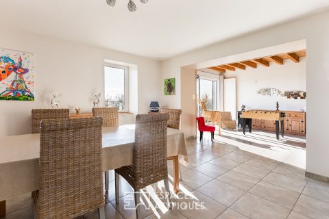 Stone real estate complex in the Tarn countryside