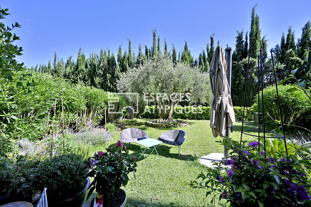 Apartment with garden and pool