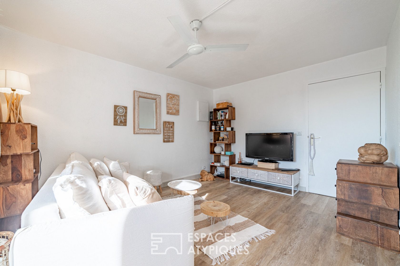 Bright studio by the sea