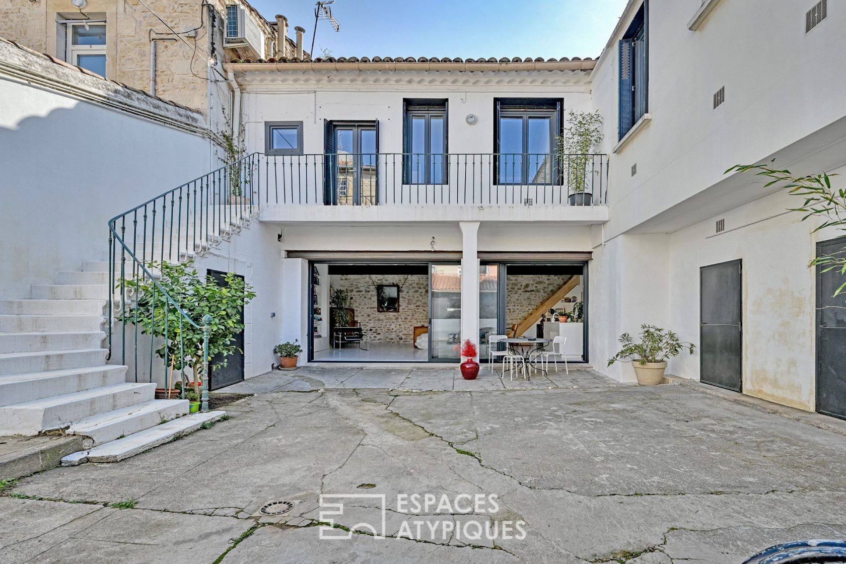 Maison de ville avec piscine