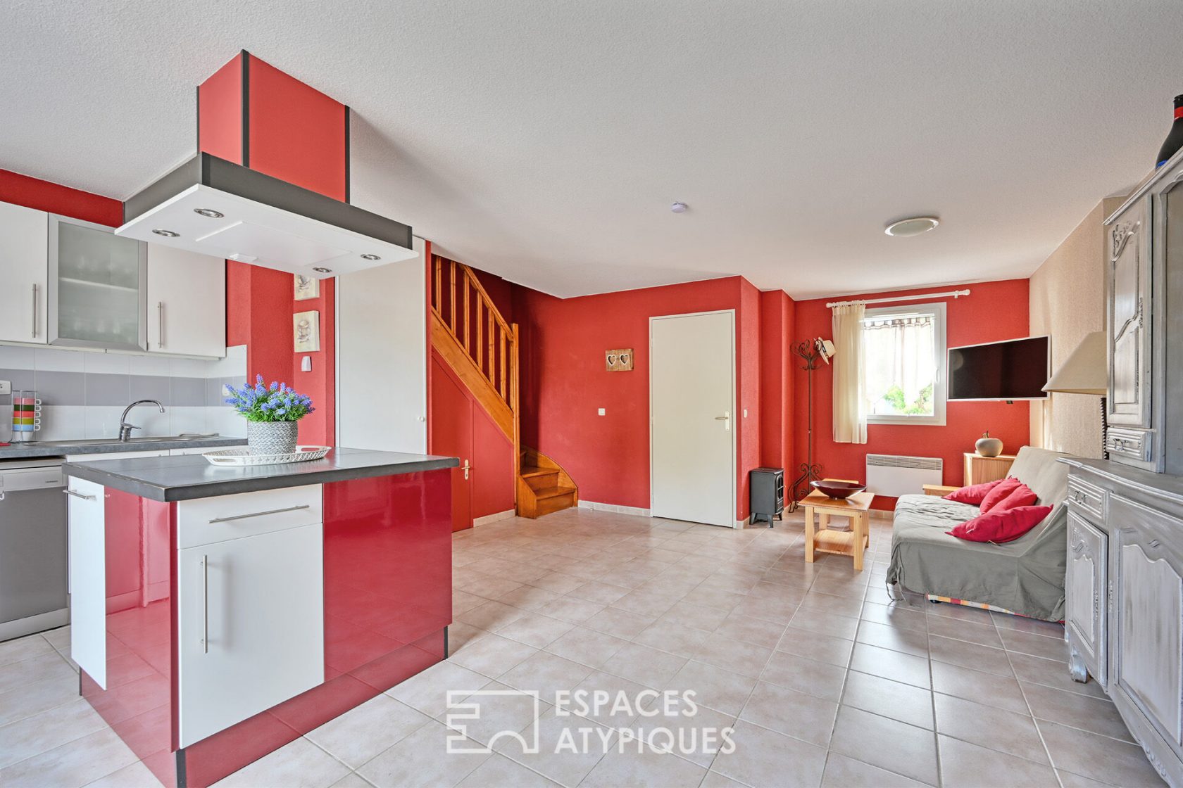 Duplex house with garden