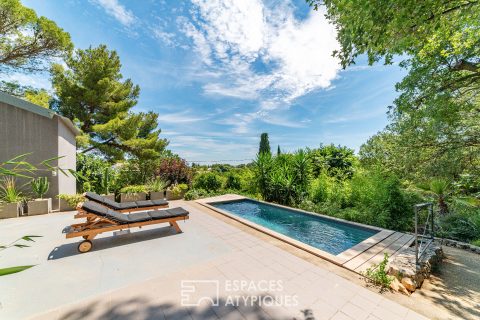 Villa d’artiste avec piscine