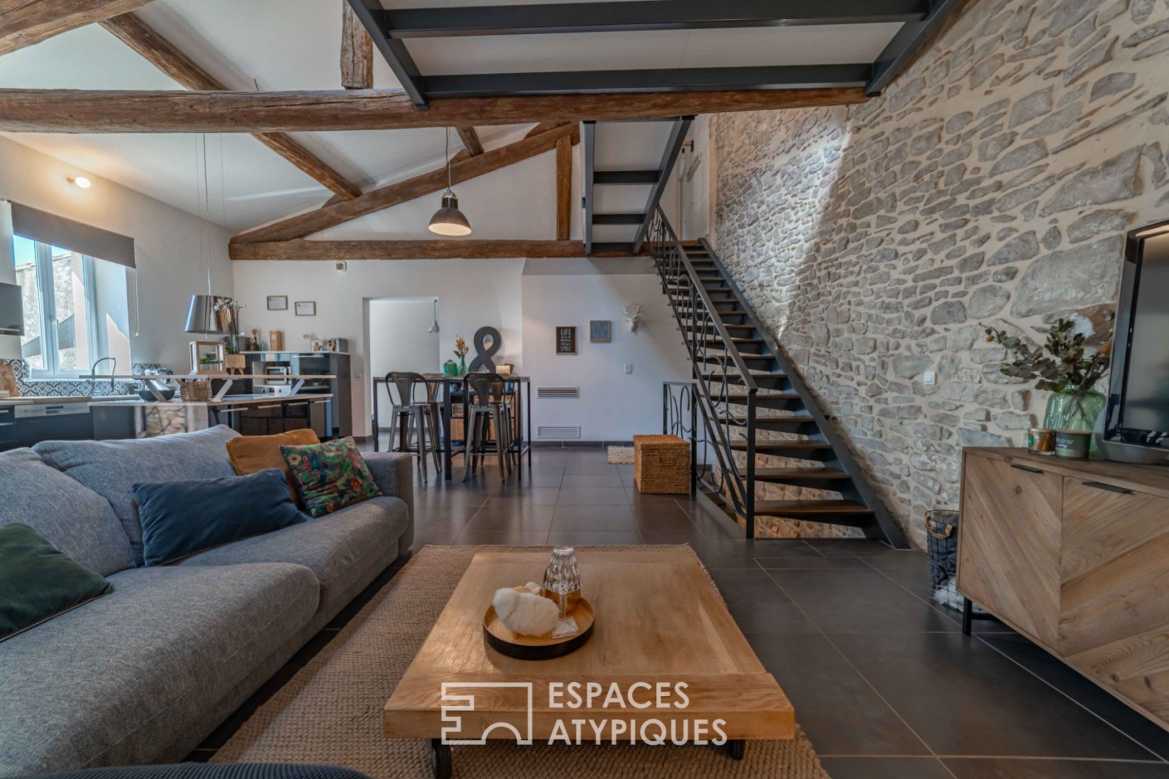 Charming loft house with exteriors
