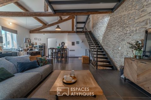 Charming loft house with exteriors
