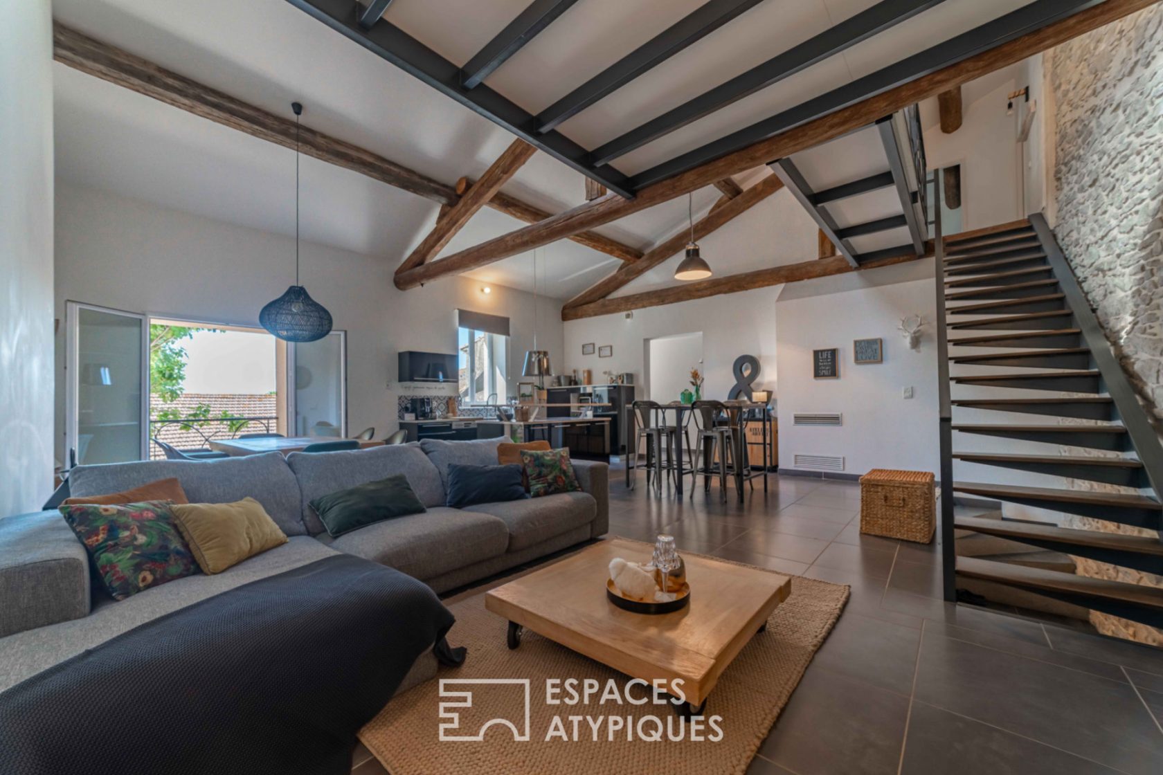 Charming loft house with exteriors
