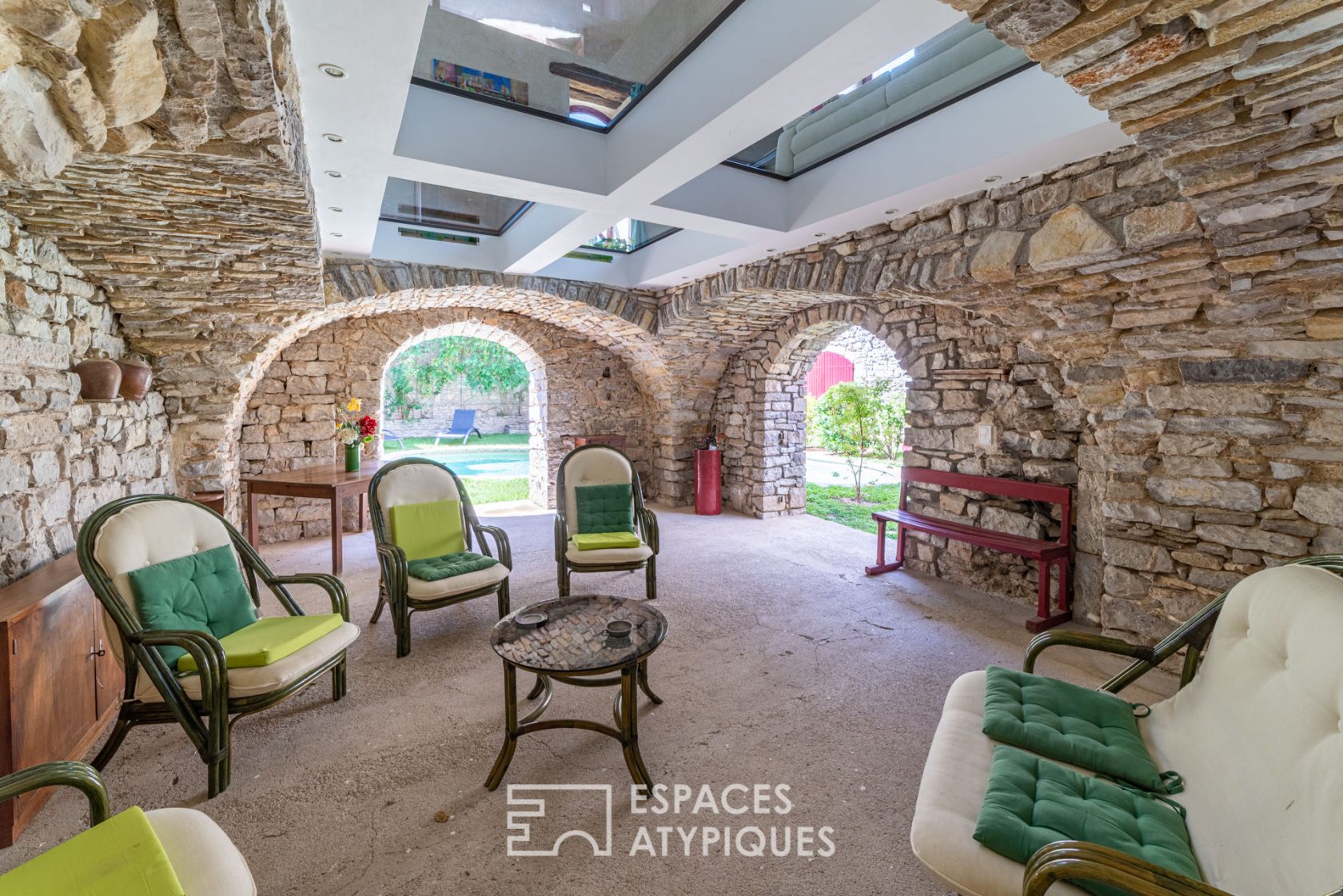 Sublime rehabilitated silkworm farm and its garden